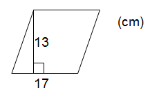 Exempel på areaberäkning av romb